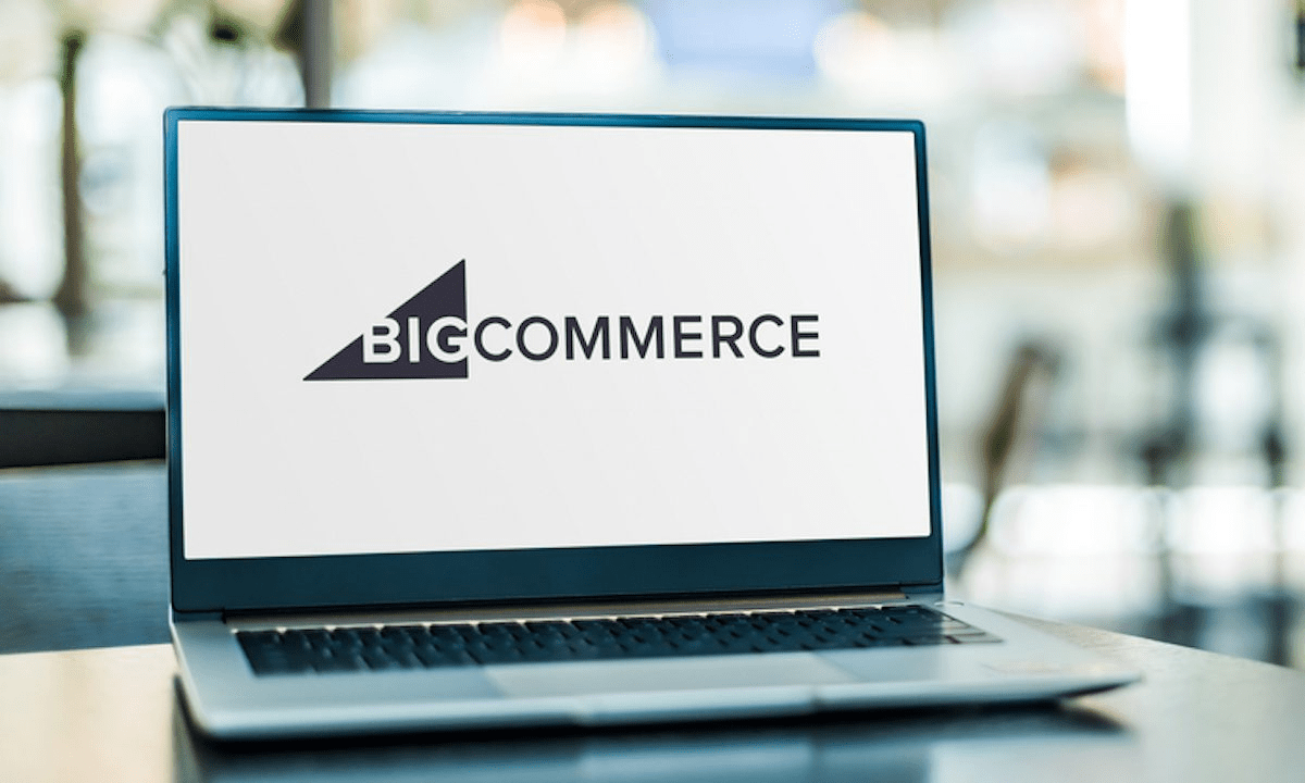 bigcommerce on a laptop
