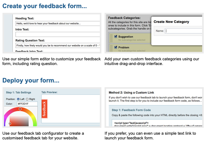 Feedbackify features