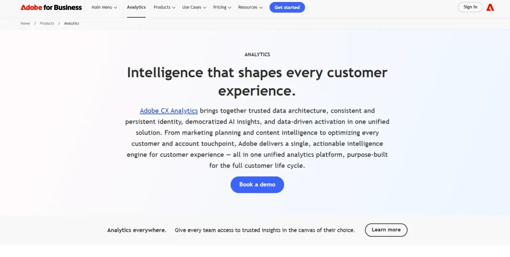 Adobe Customer Experience Analytics Platform Overview