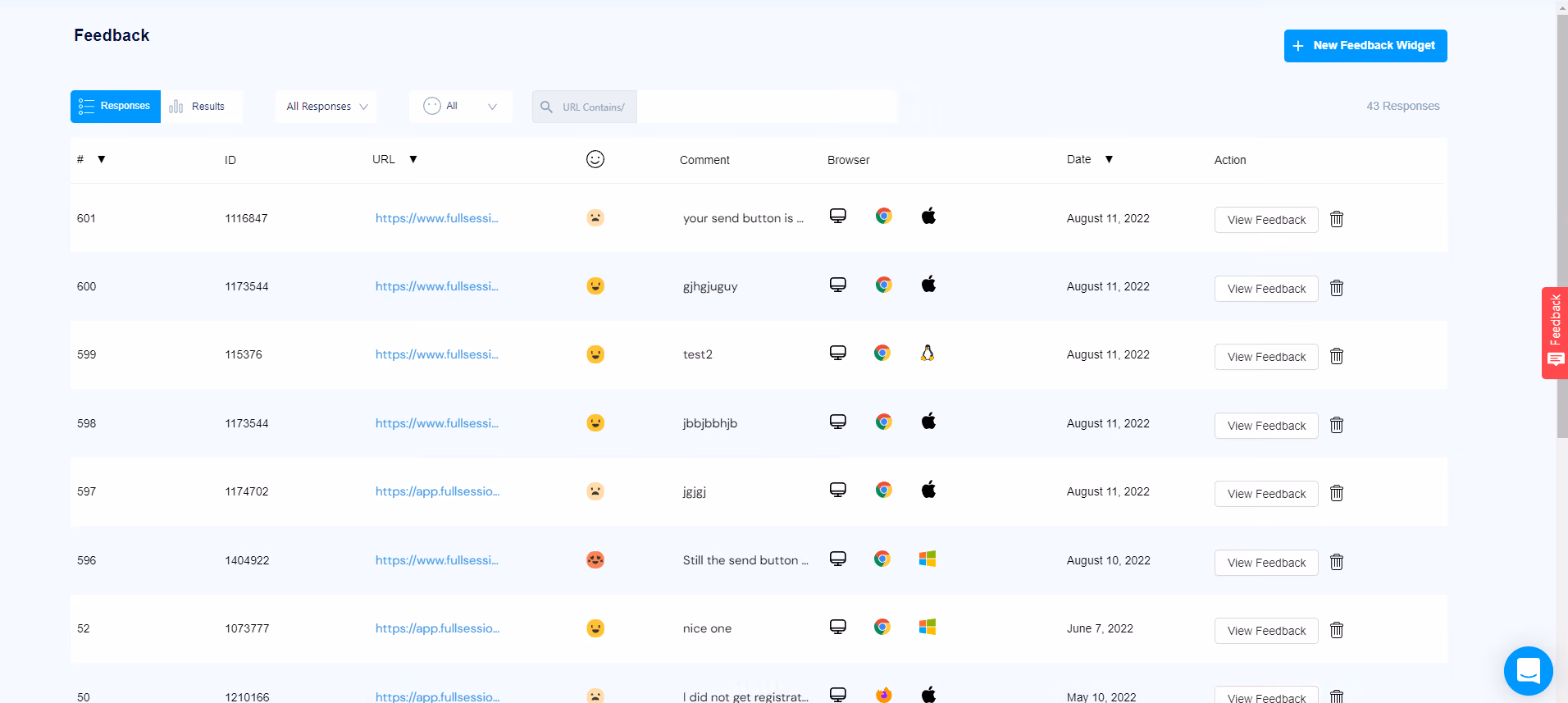 fullsession feedback report