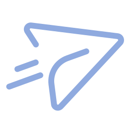 Paper plane icon representing outreach