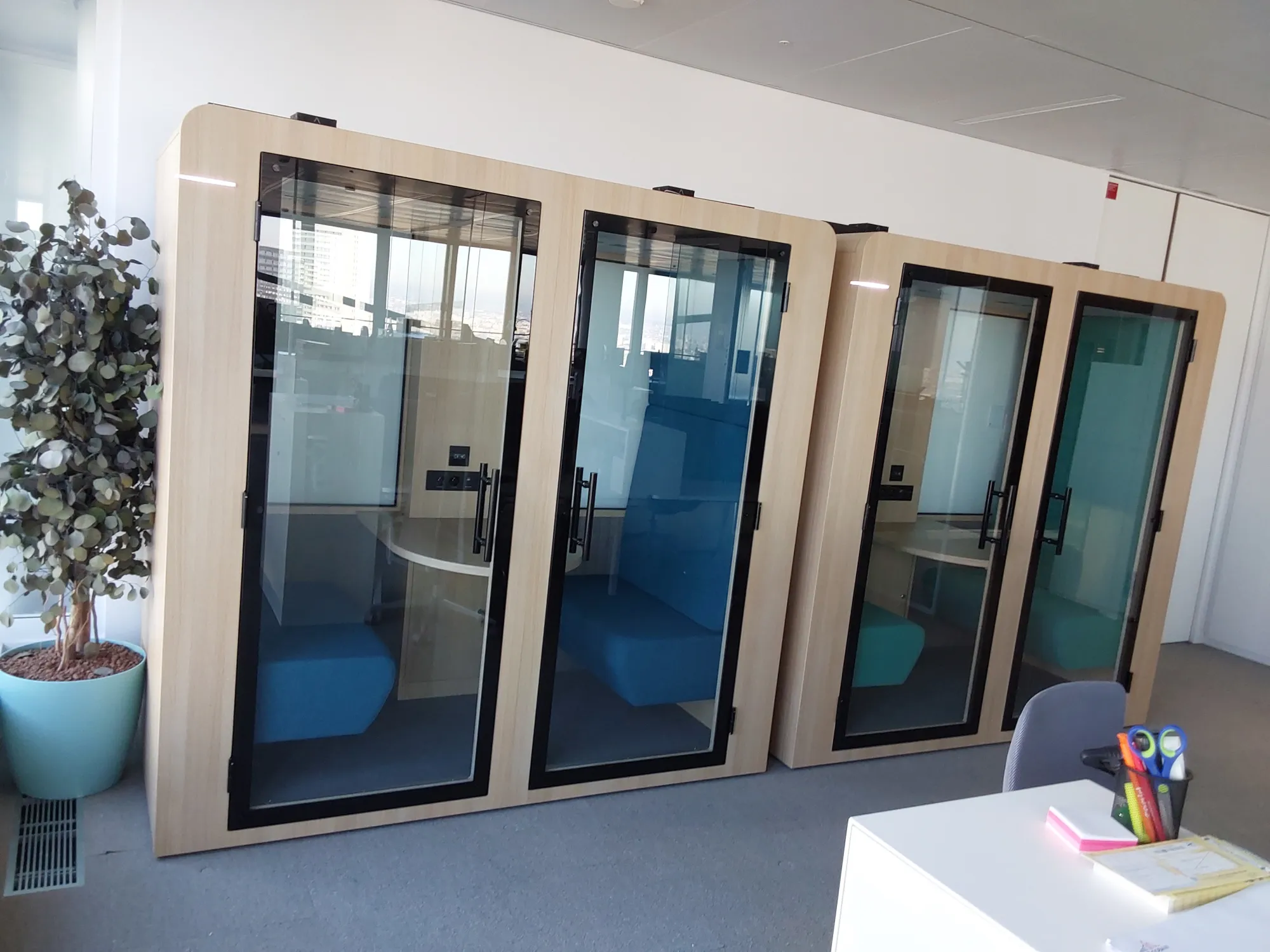 Espace collaboratif insonorisé