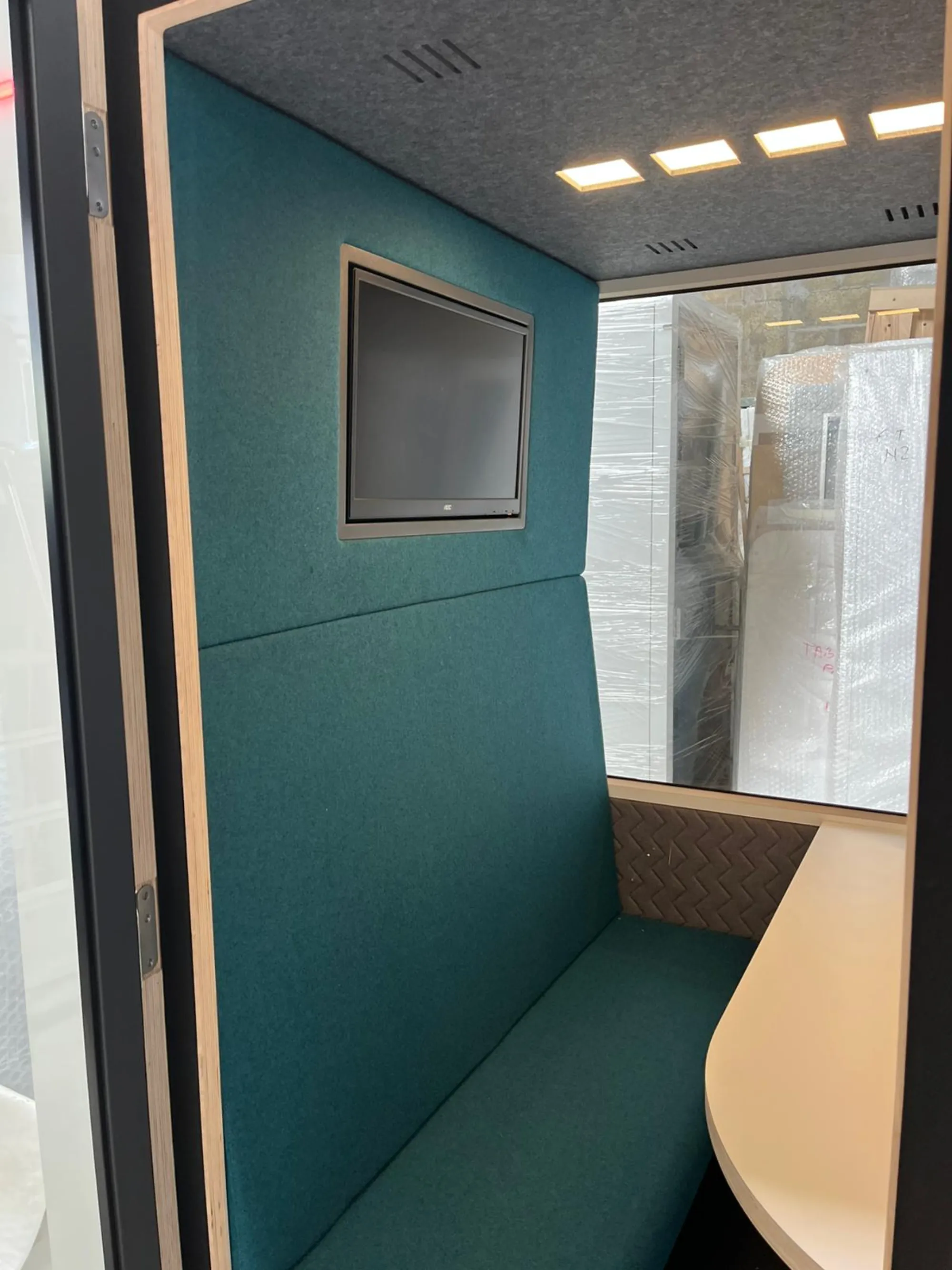 Cabine Quatro reconditionnée, intérieur turquoise