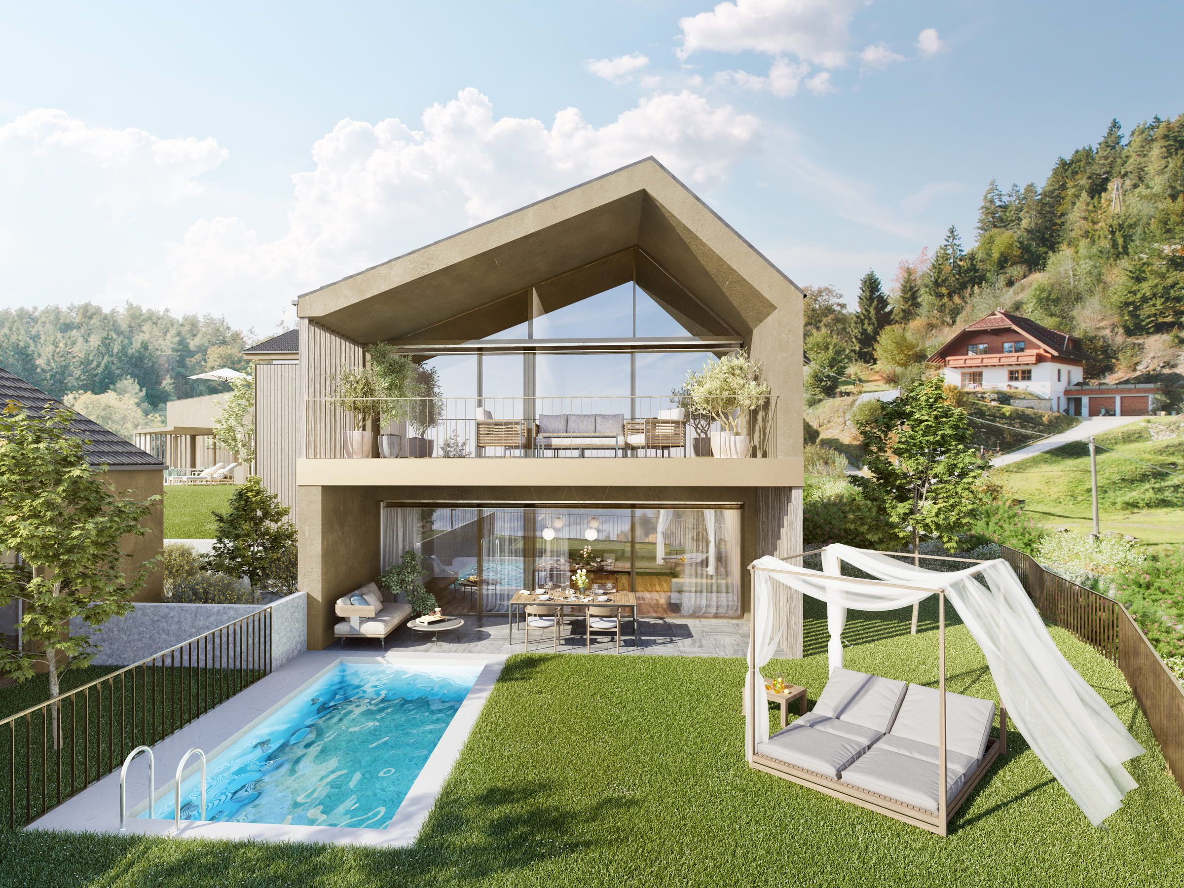 Living above the Lake – Villa mit Pool und Seeblick