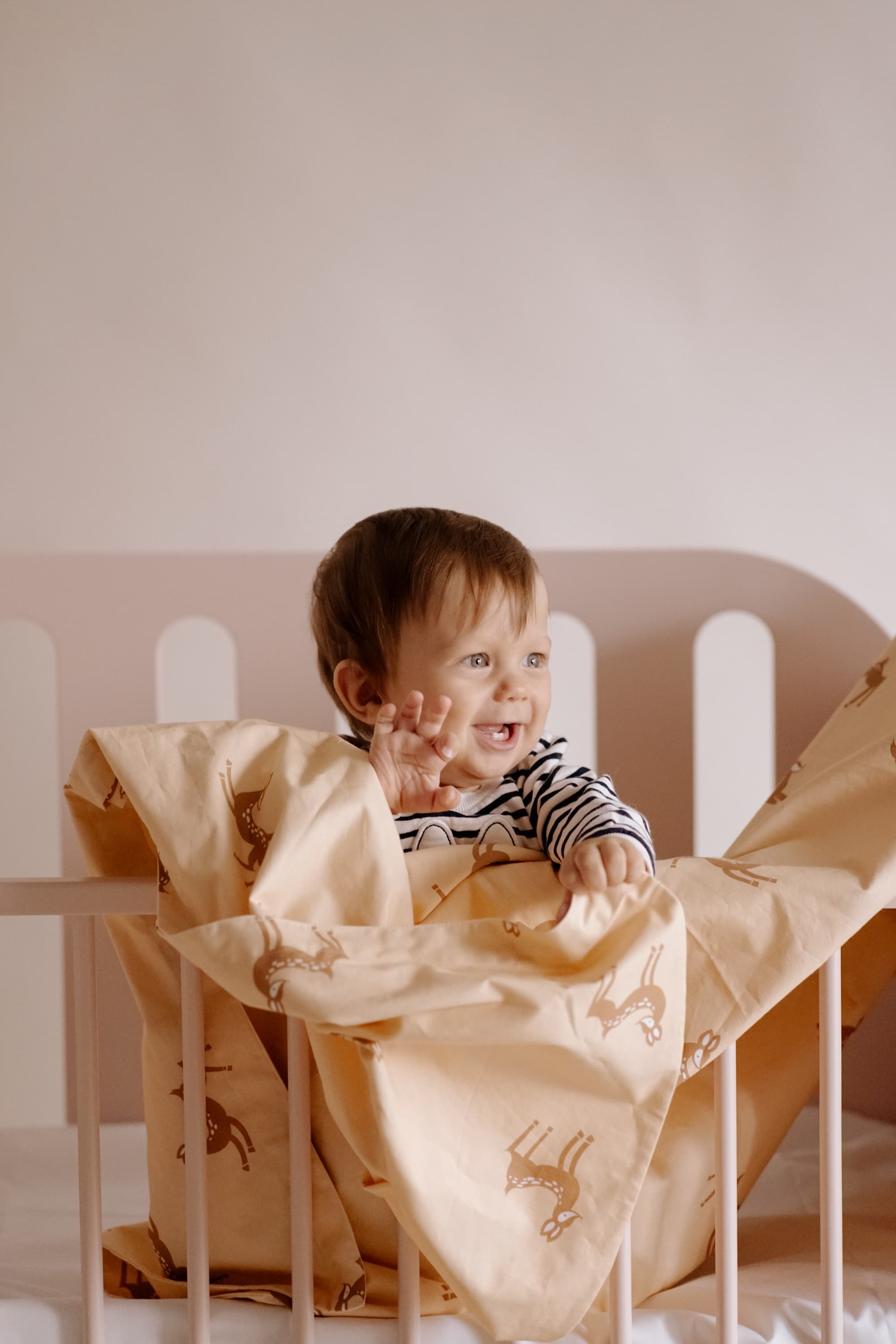 boy in the crib