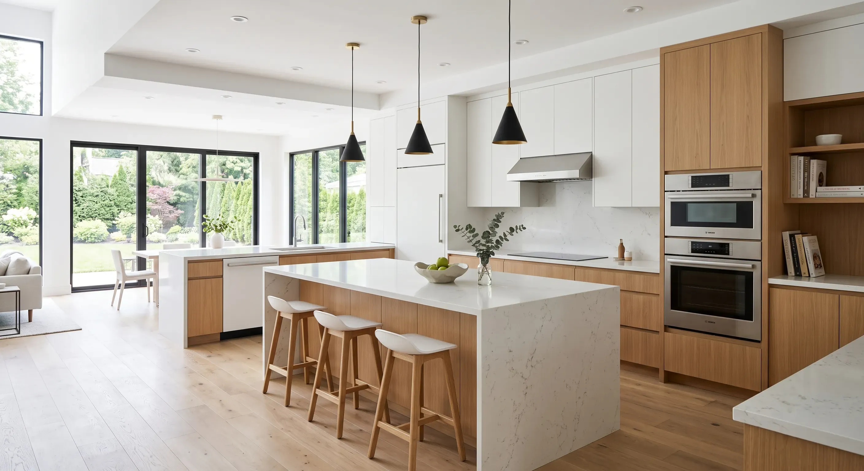 Final walkthrough of a completed New Castle Construction remodel