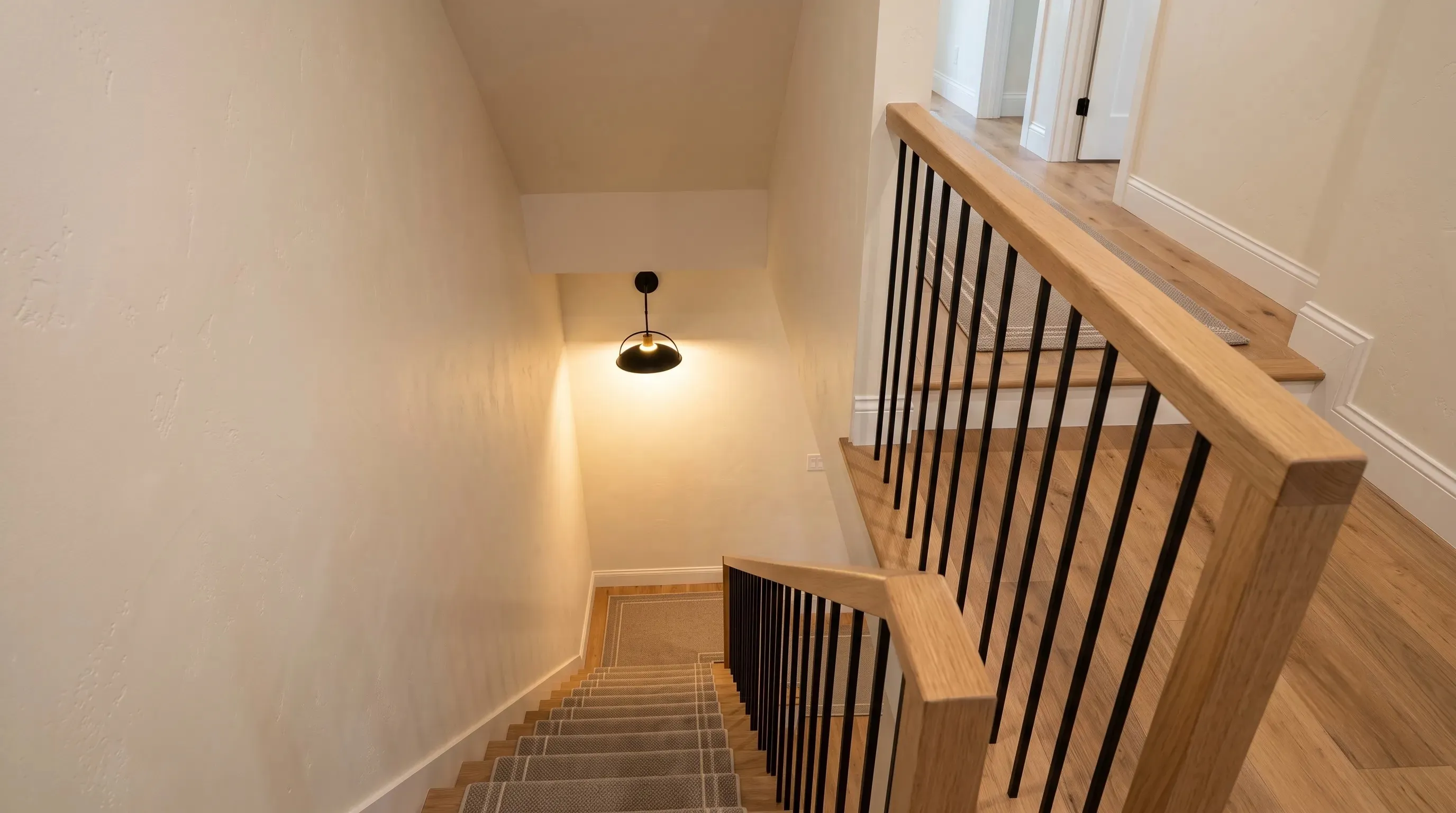 Hallway and staircase interior remodel