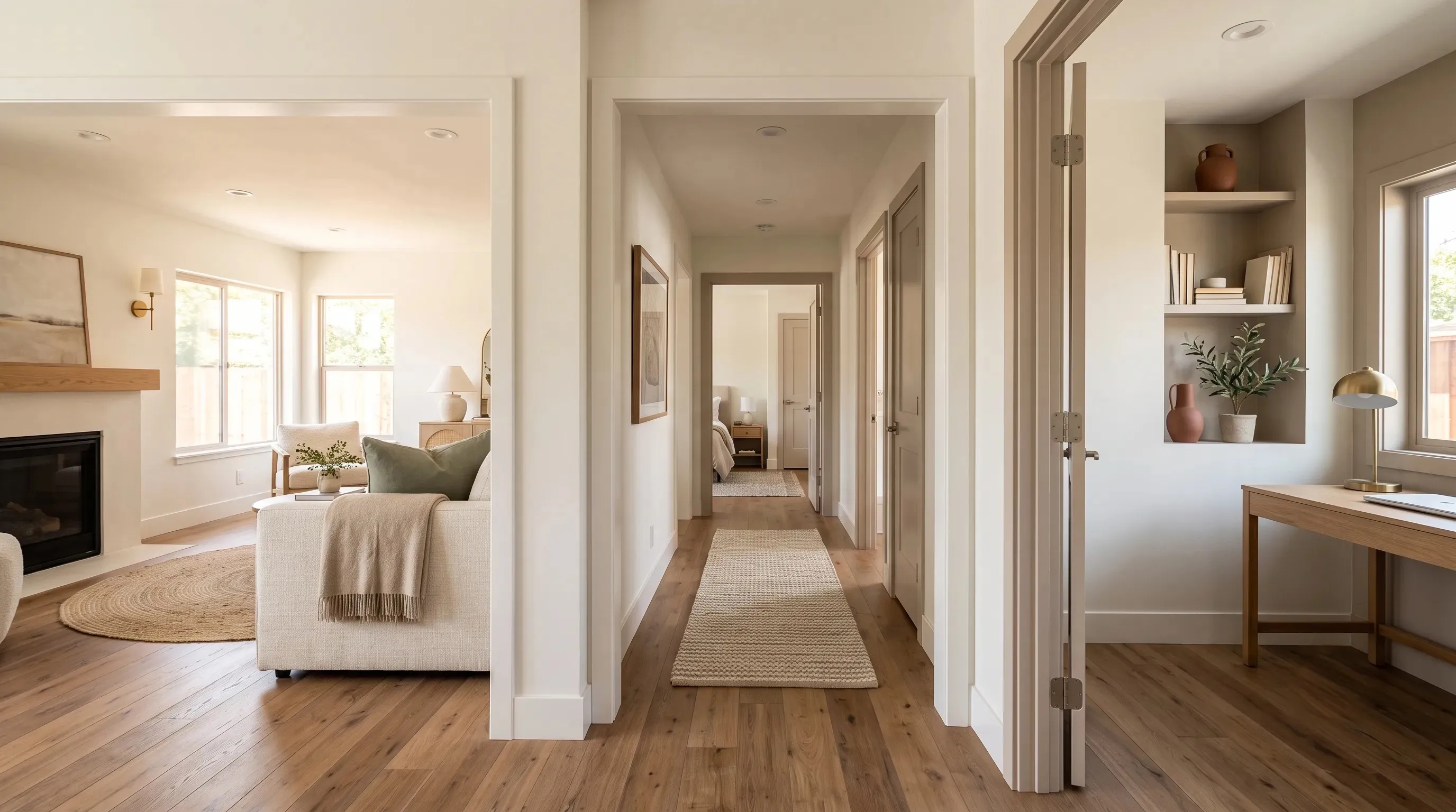 Interior space remodeled by New Castle Construction