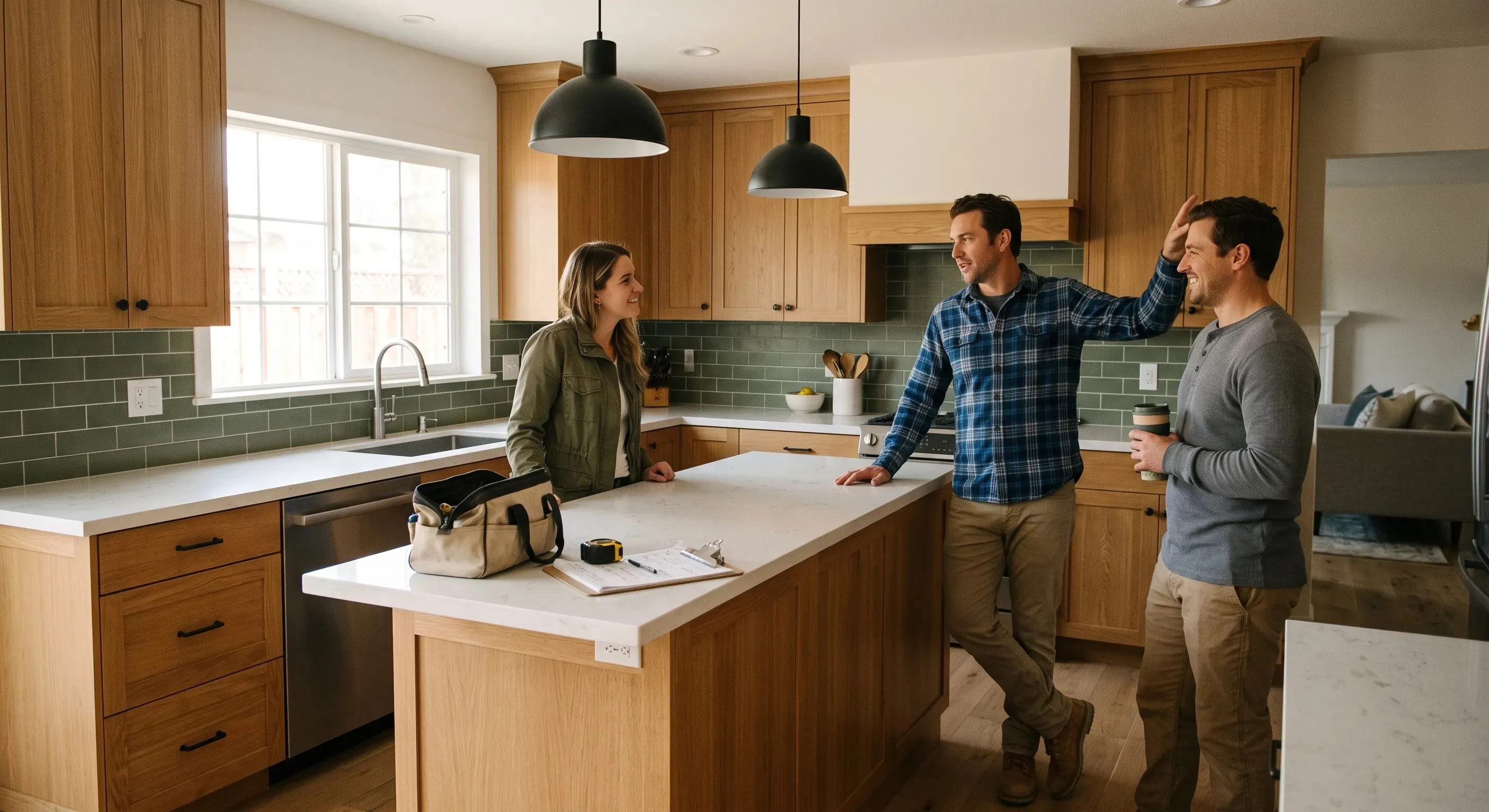 Kitchen or bathroom remodel completed by New Castle Construction