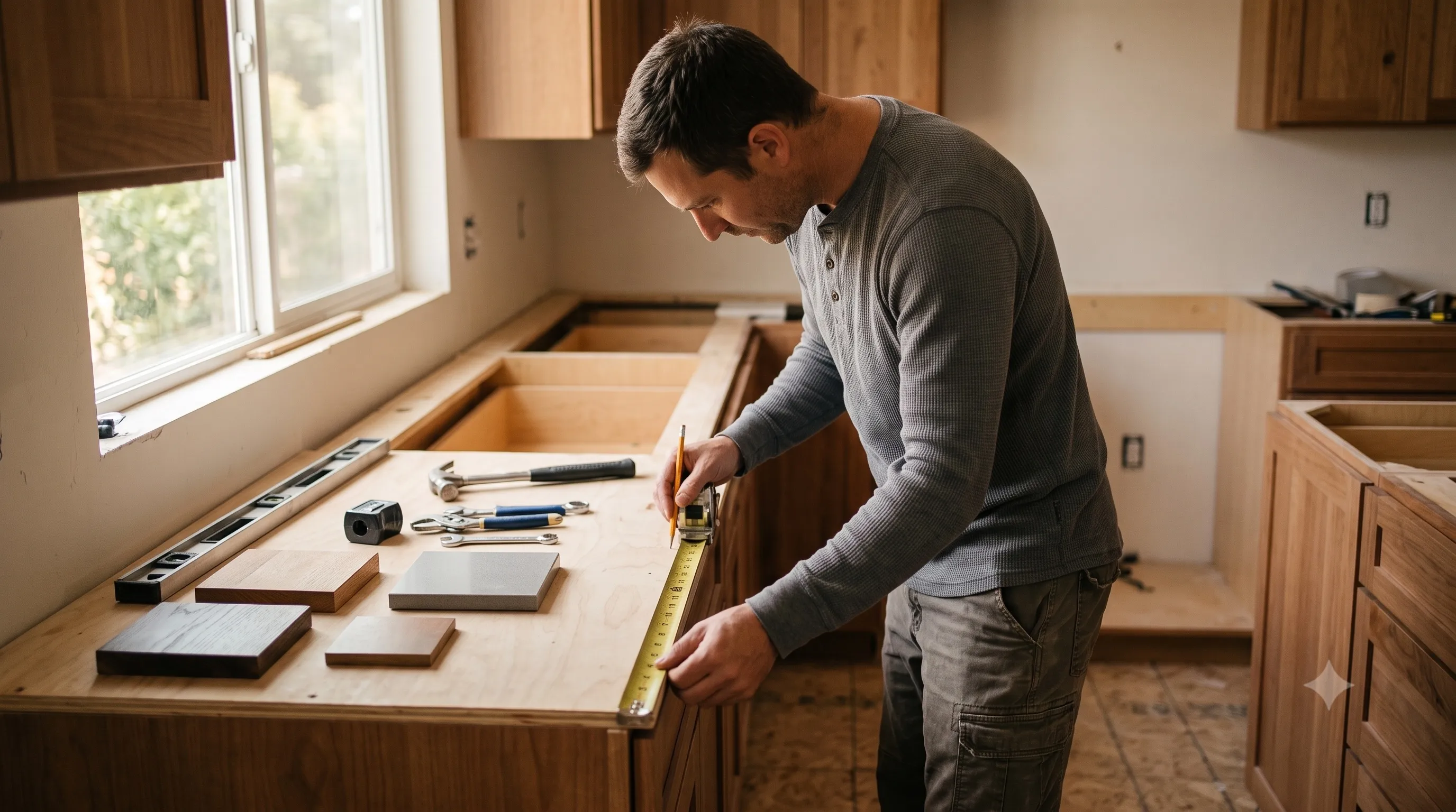 Kitchen or bathroom remodel completed by New Castle Construction