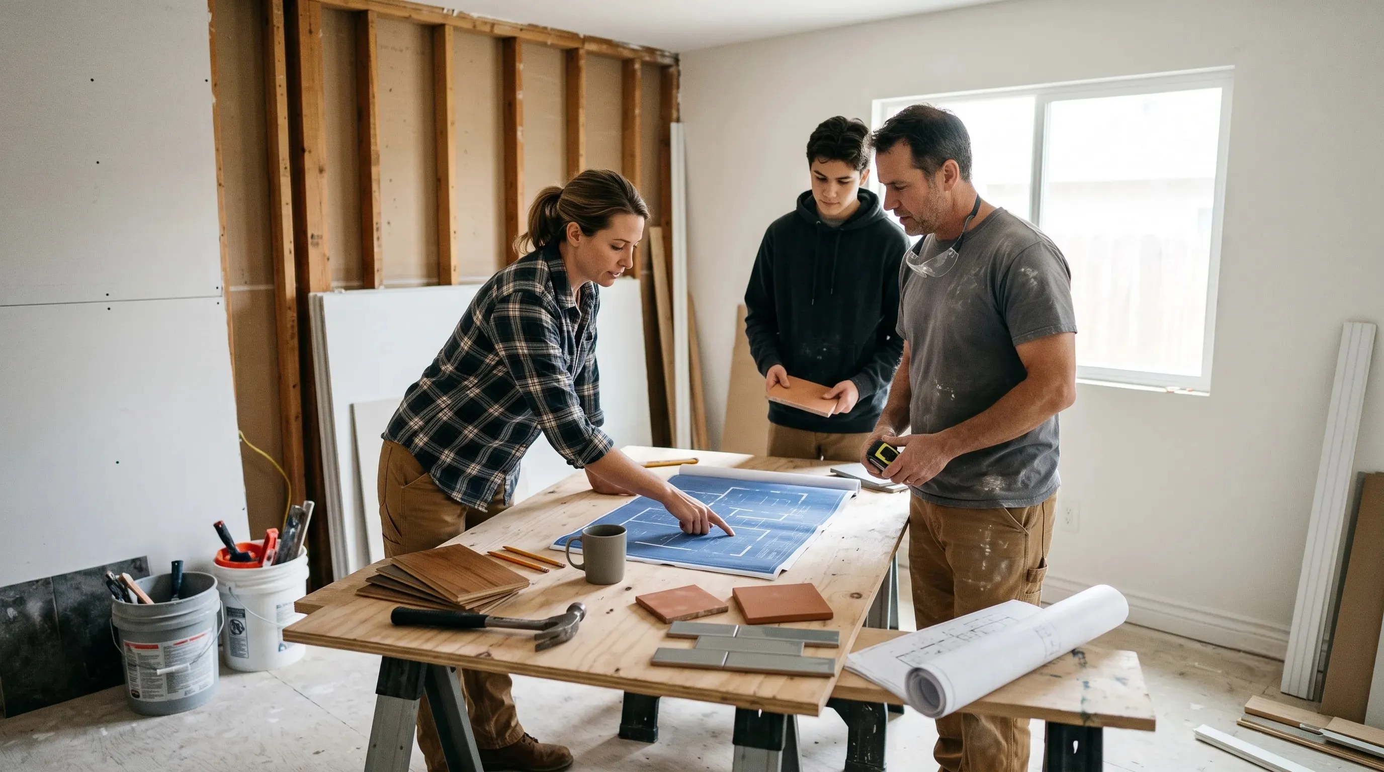 New Castle Construction team and remodeling work in Auburn, CA
