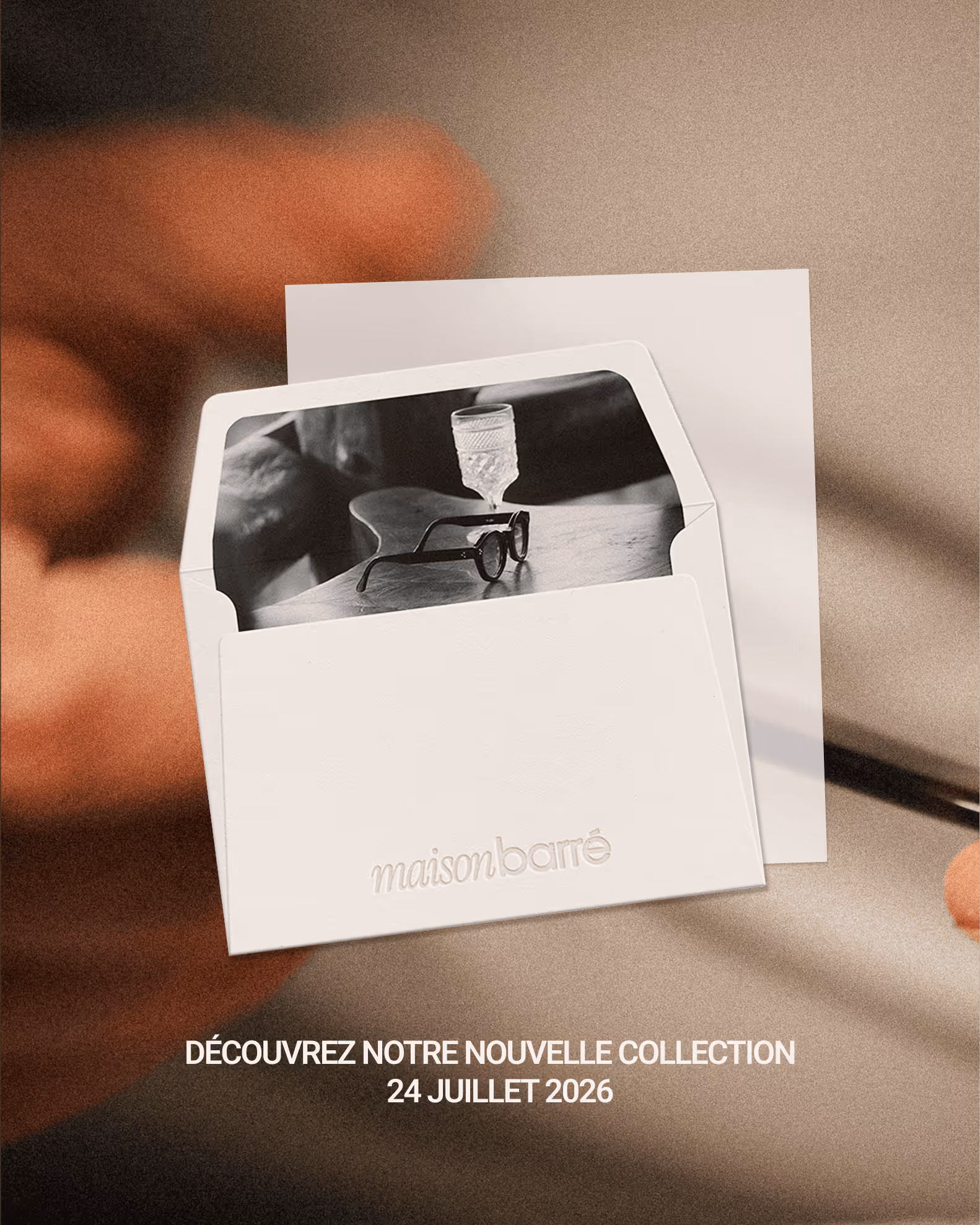 Exemple d'application de l'identité visuelle pour Maison Barré