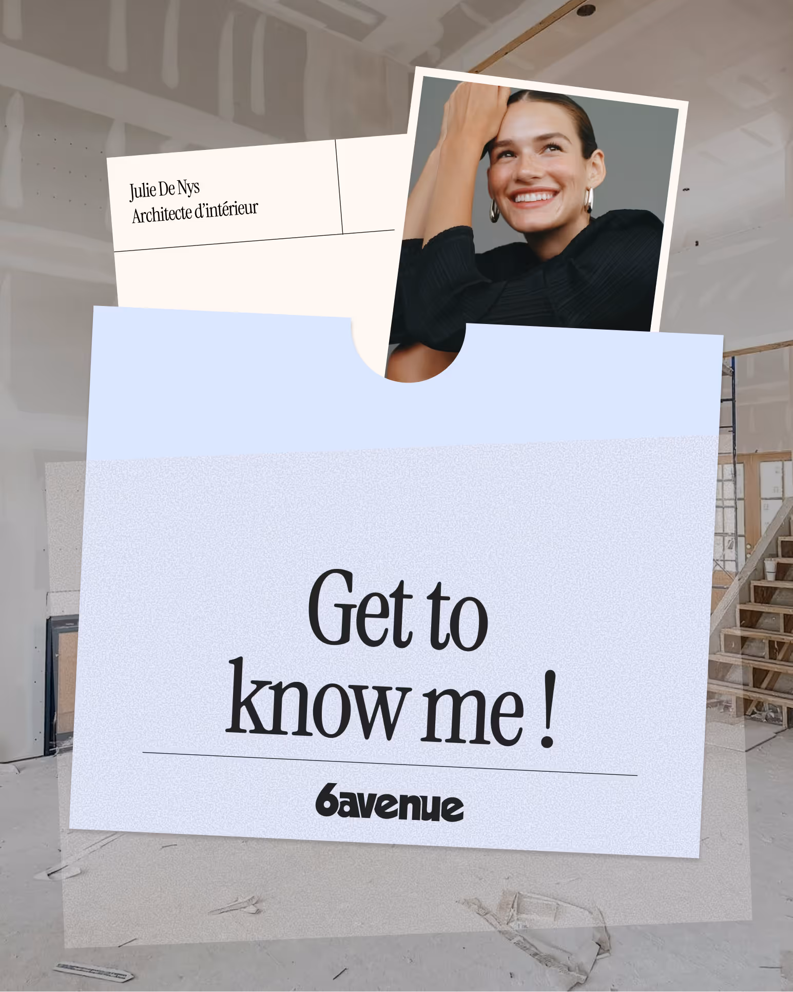 Exemple d'application de l'identité visuelle de 6 Avenue