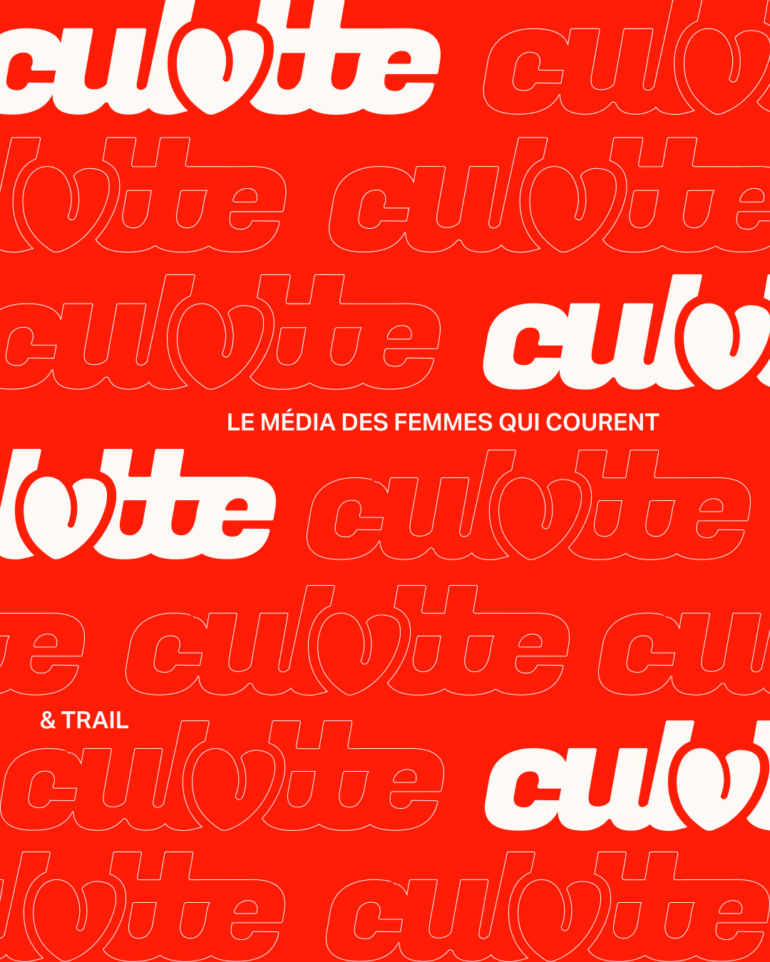 Exemple d'application de l'identité visuelle de Culotte & Trail