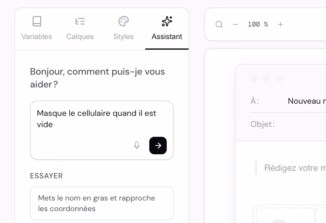 Éditeur de modèles GENSY.EMAIL