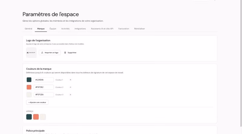 Espace et marque GENSY.EMAIL