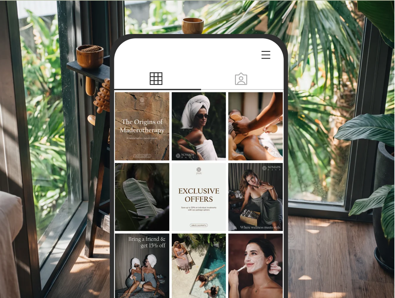 Nomads Haus social media grid