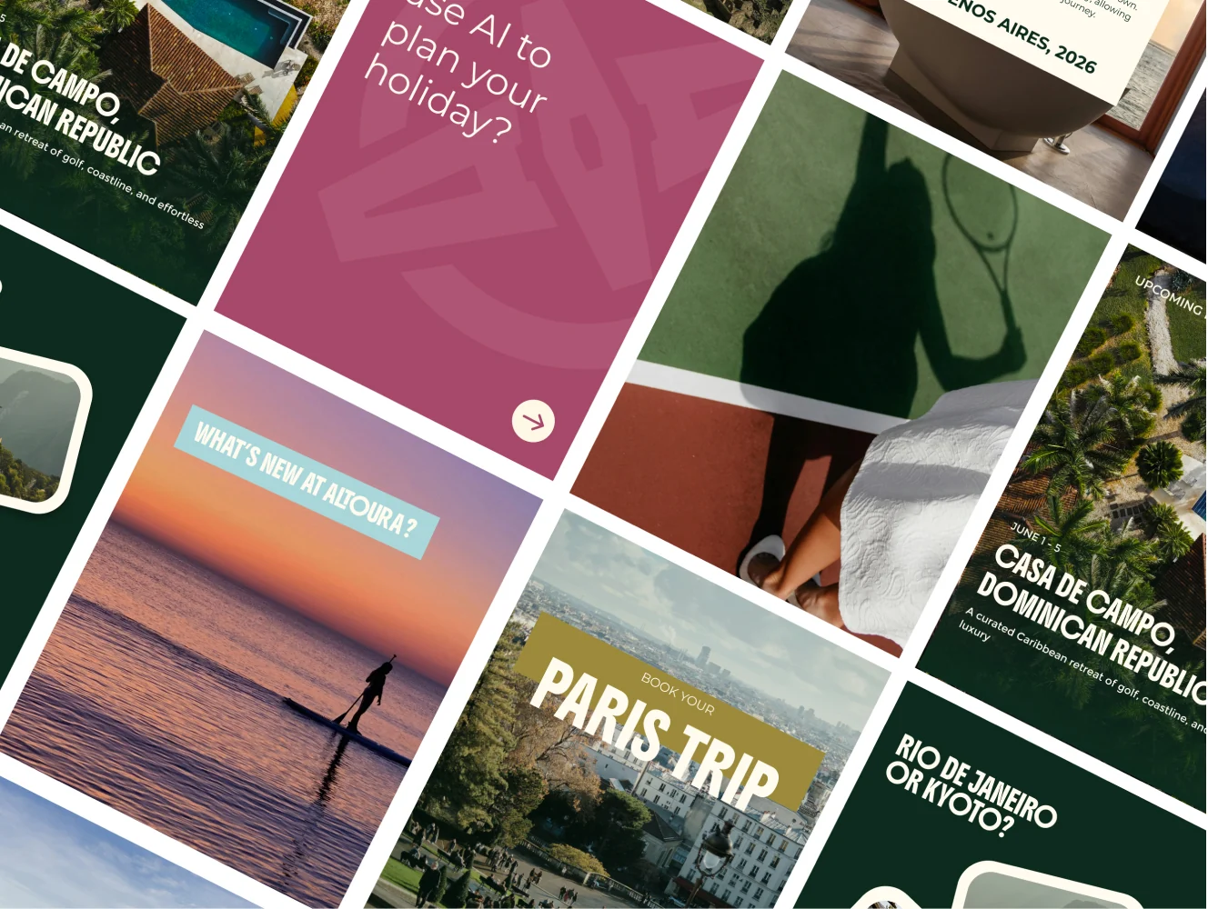 Altoura social media grid