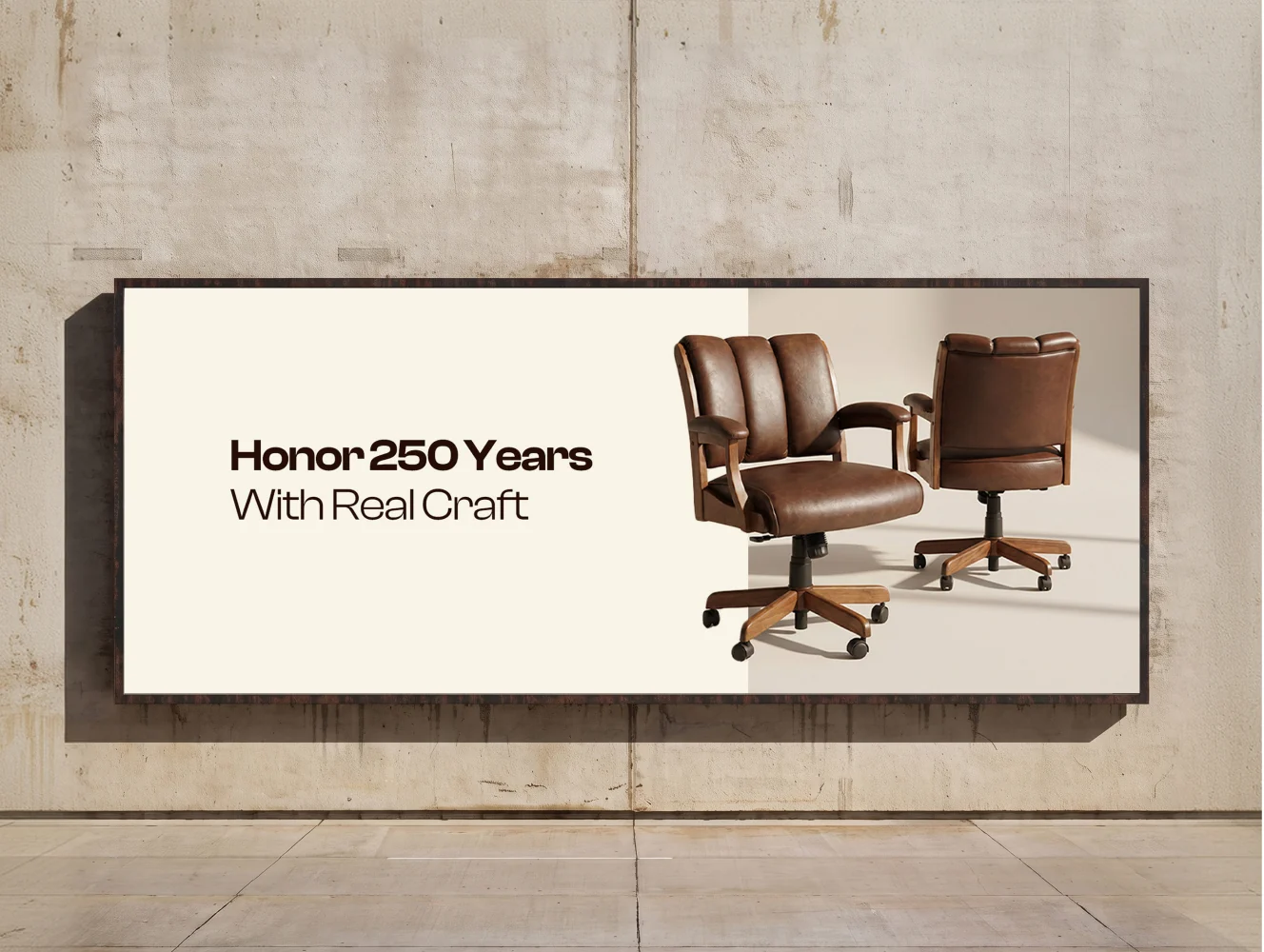 Amish Traditions ad banner design