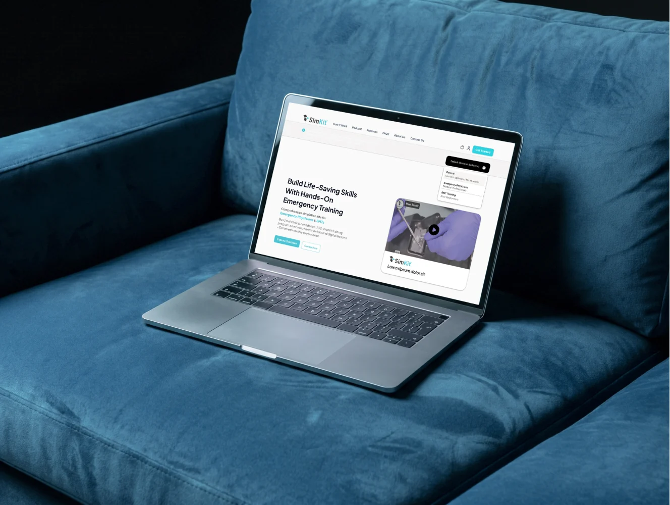SimKit website design