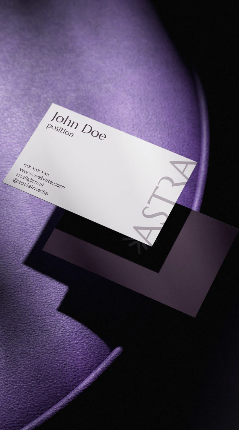 Identity branding poster from an ALIF brand system