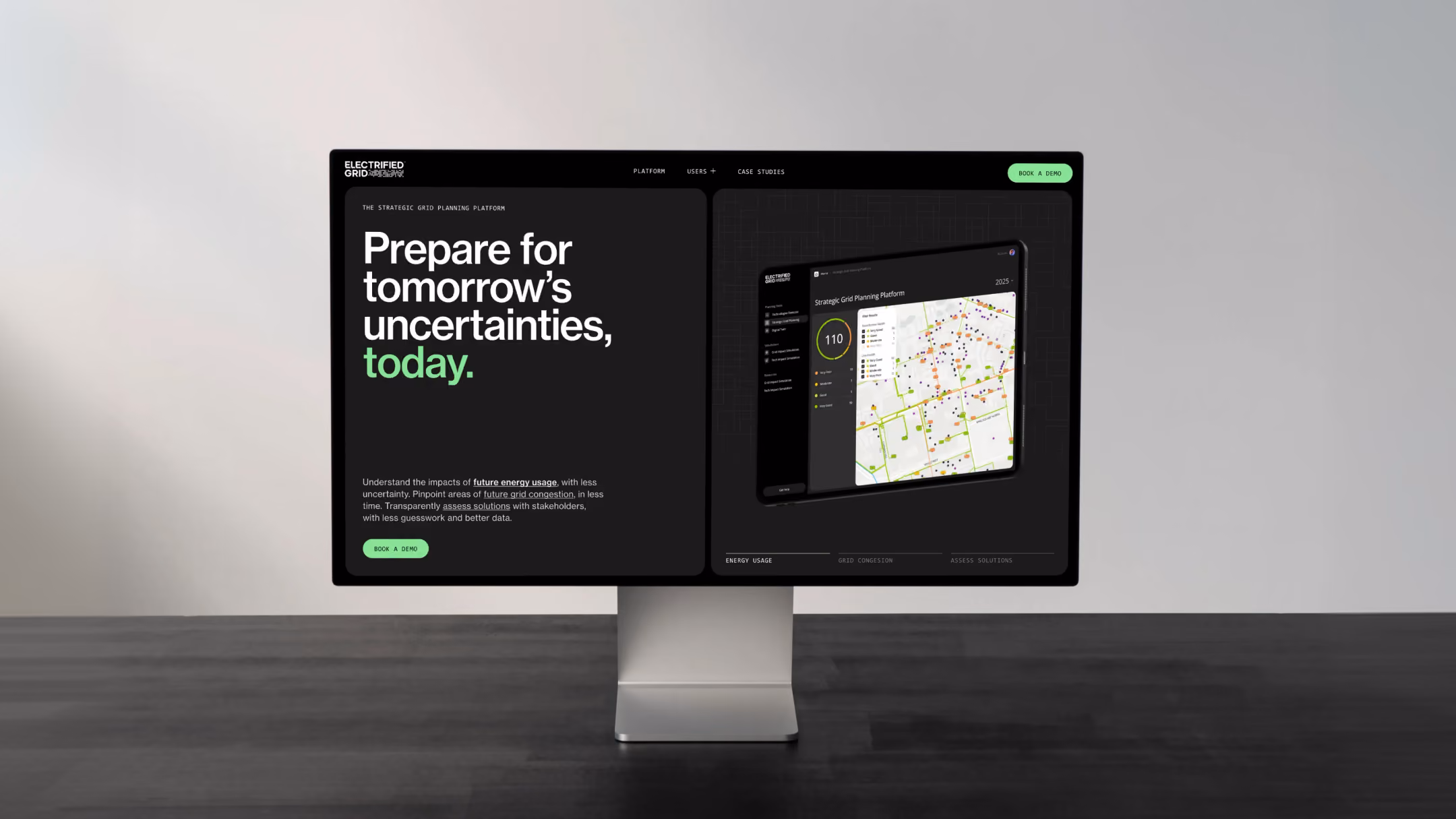 Electrified Grid display mockup