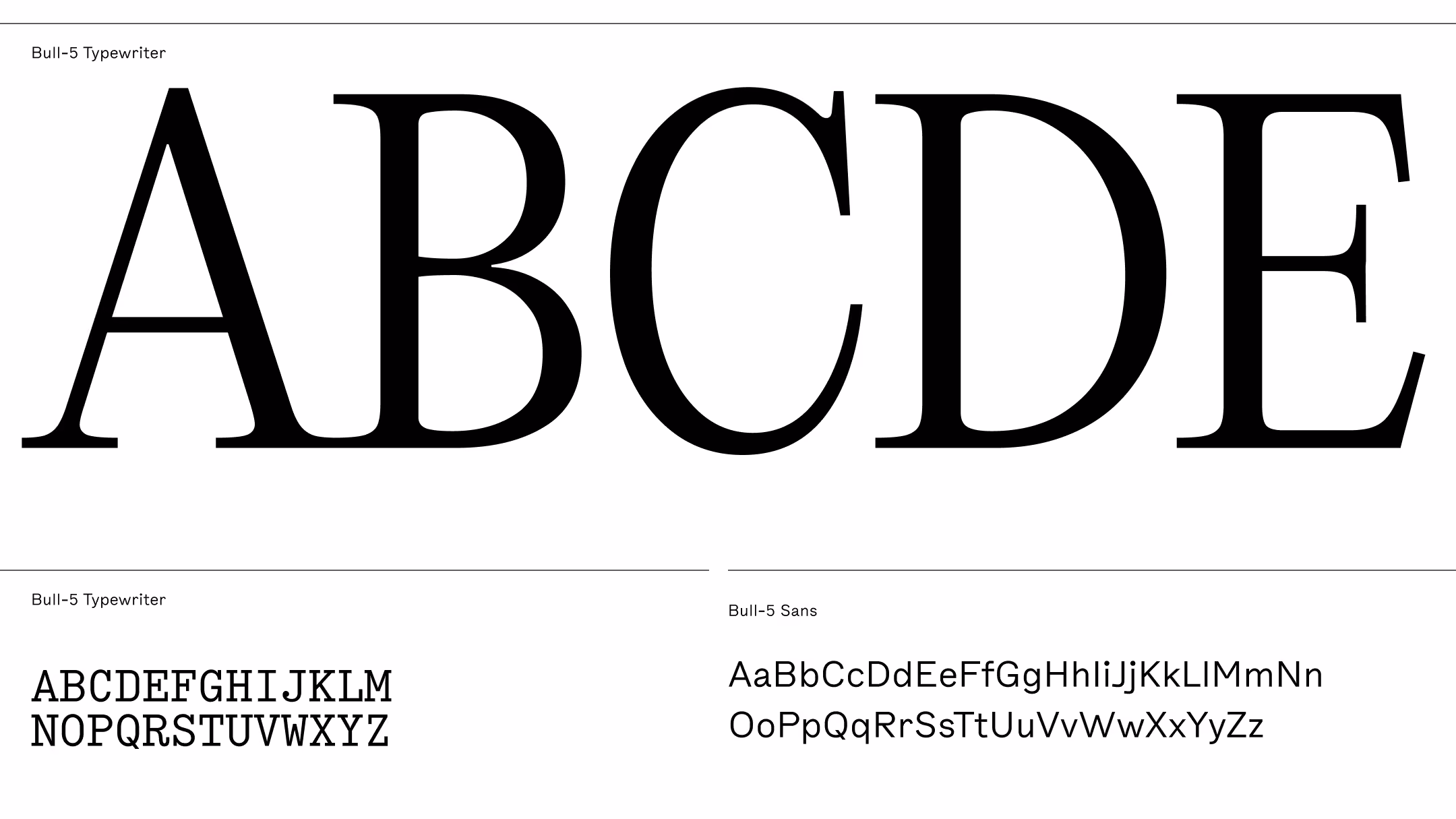 BUNKR typography