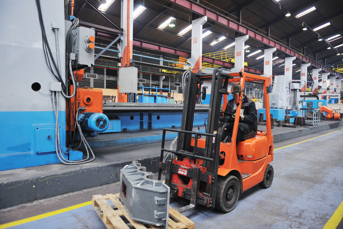 A manufacturing workplace