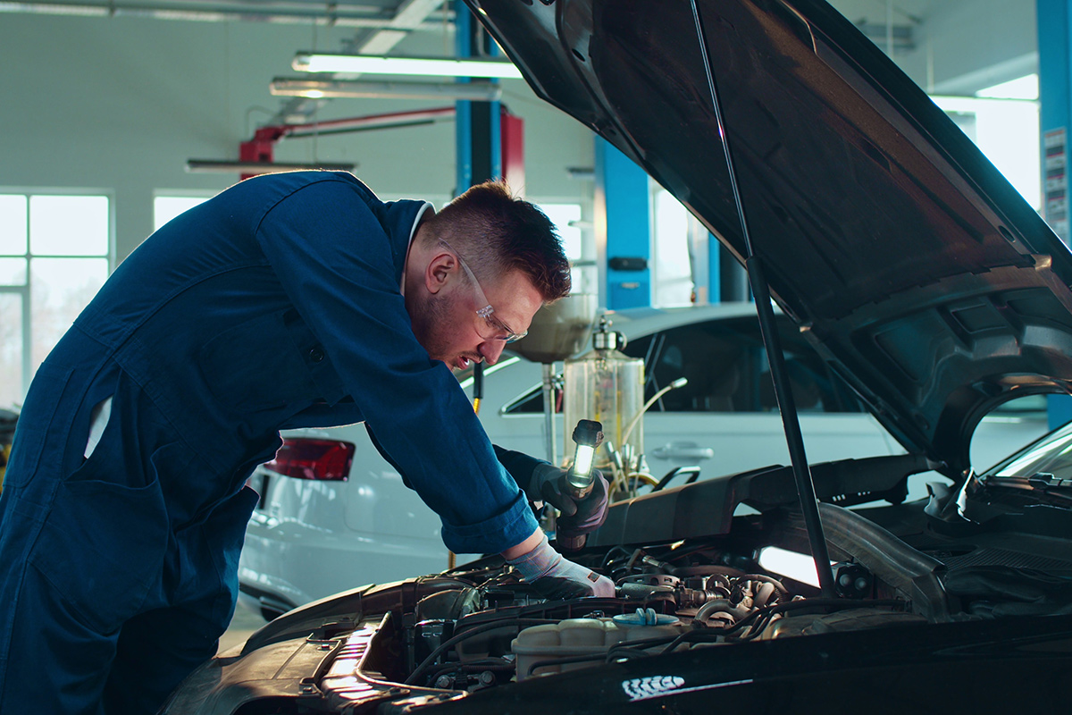 A skilled trades workplace