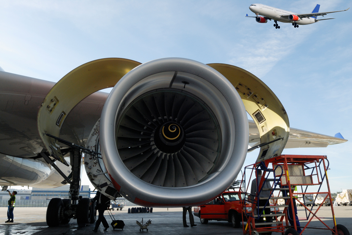 An aviation workplace