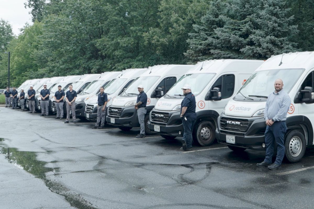 Redicare service representatives on site