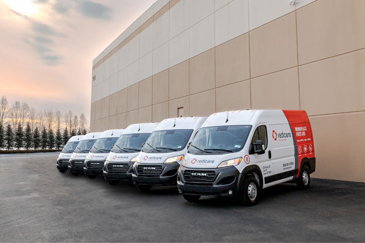 The current Redicare service van fleet