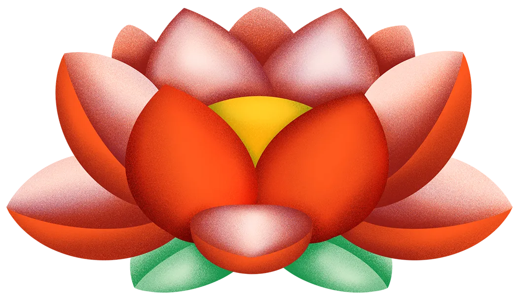 Illustration of a lotus flower