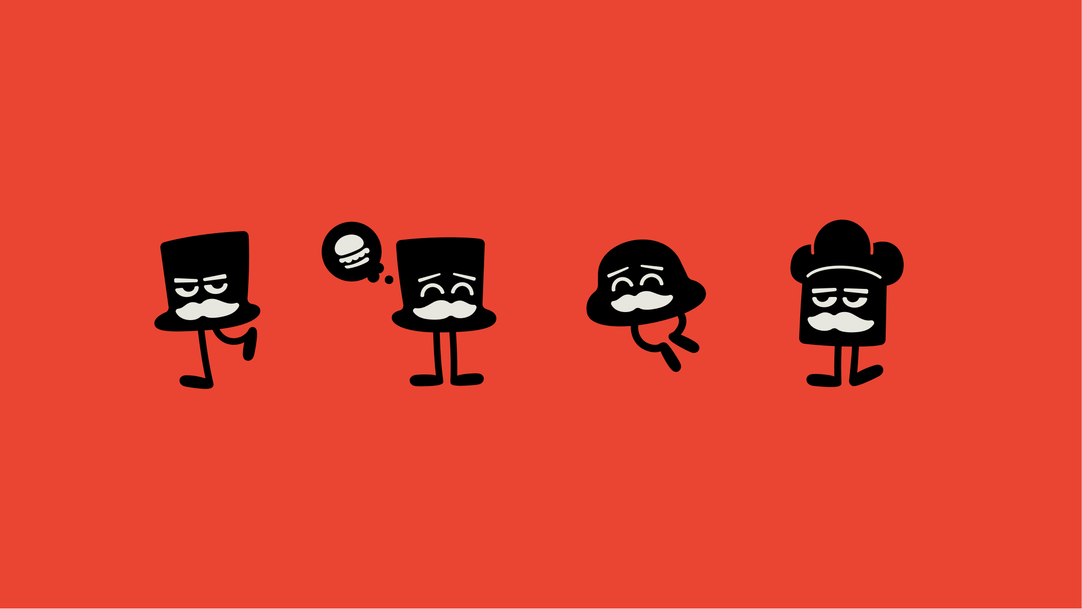 Hatters Food Hall logo suite
