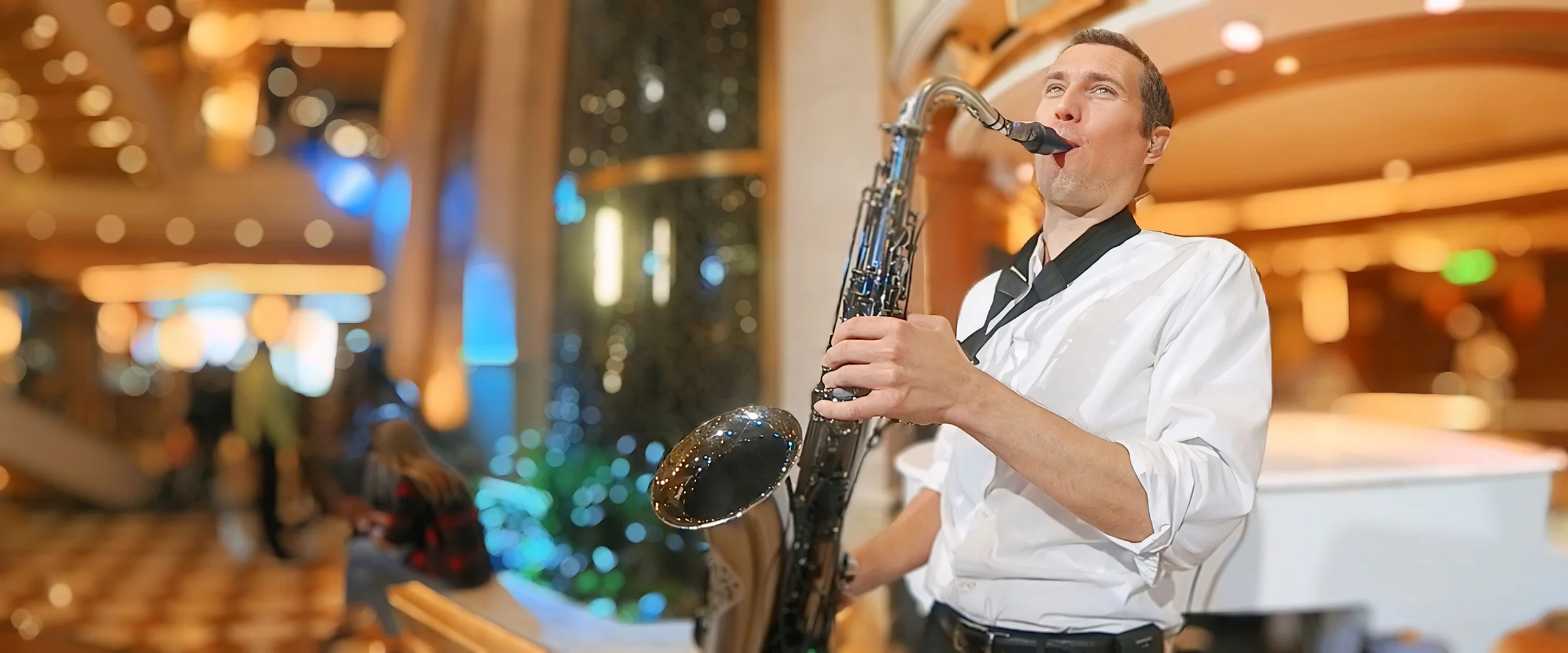 Trevor Lund performing live in the tasting room at 14 Acres Vineyard & Winery