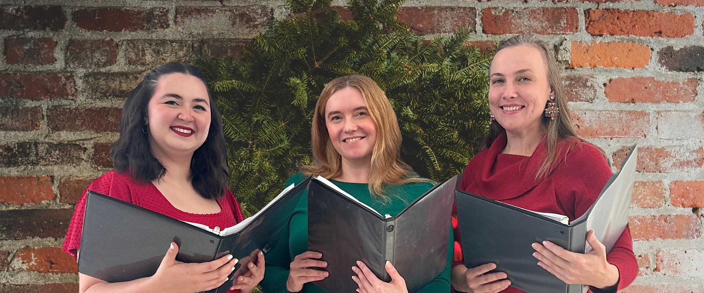 The HoneyBees performing a holiday set in the tasting room at 14 Acres Vineyard & Winery