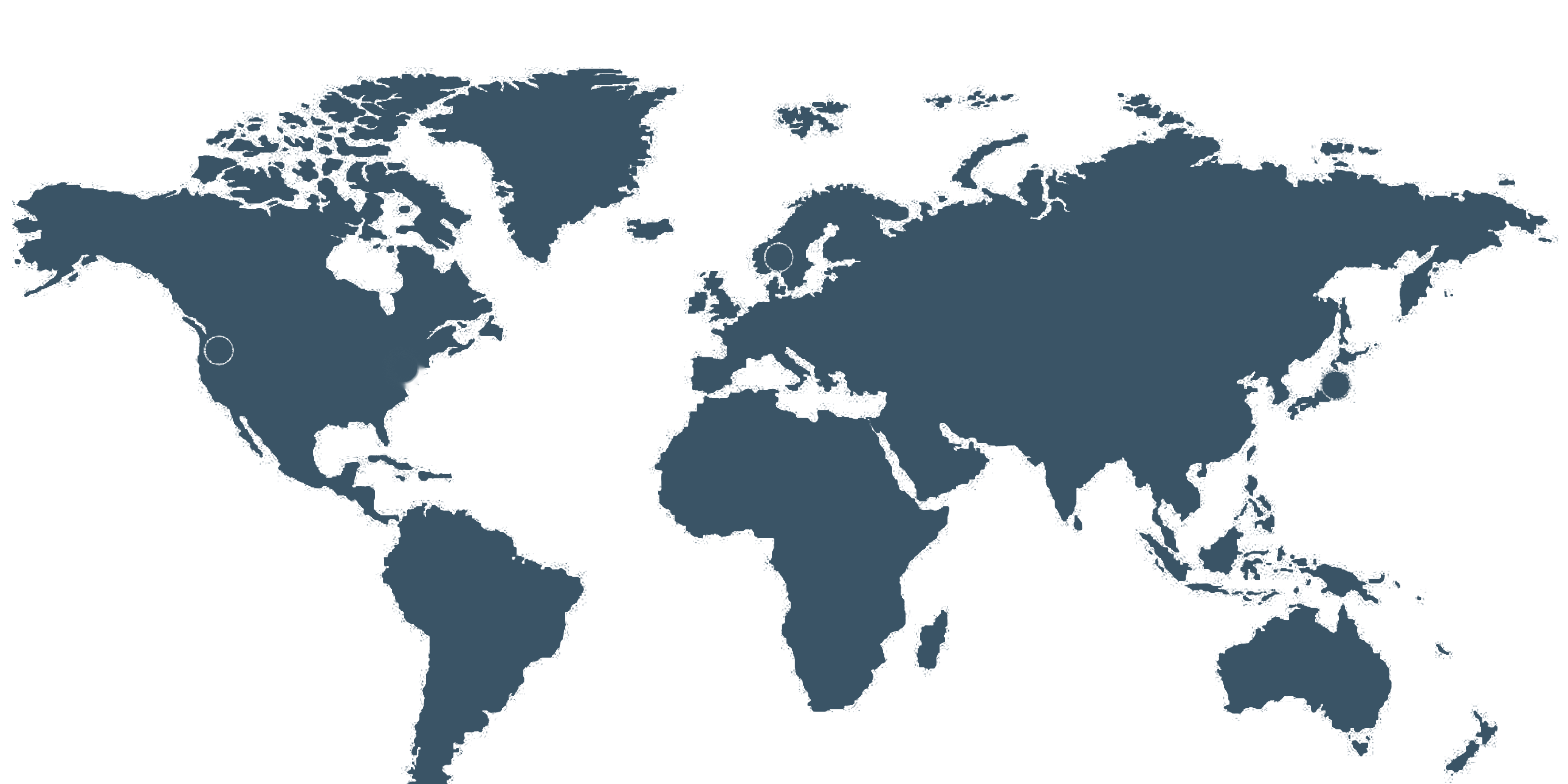 Agilyx global footprint map