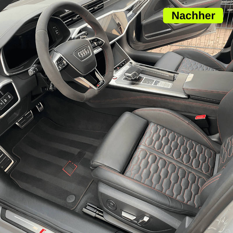 Cockpit & Alcantara-Lenkrad gereinigt – WS Detailing mobile Autoaufbereitung Augsburg
