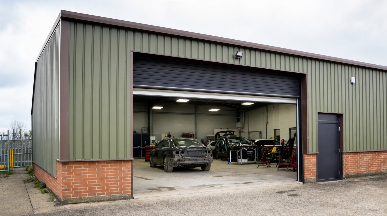 Smart Spray Bodywork's workshop exterior in Bury St Edmunds