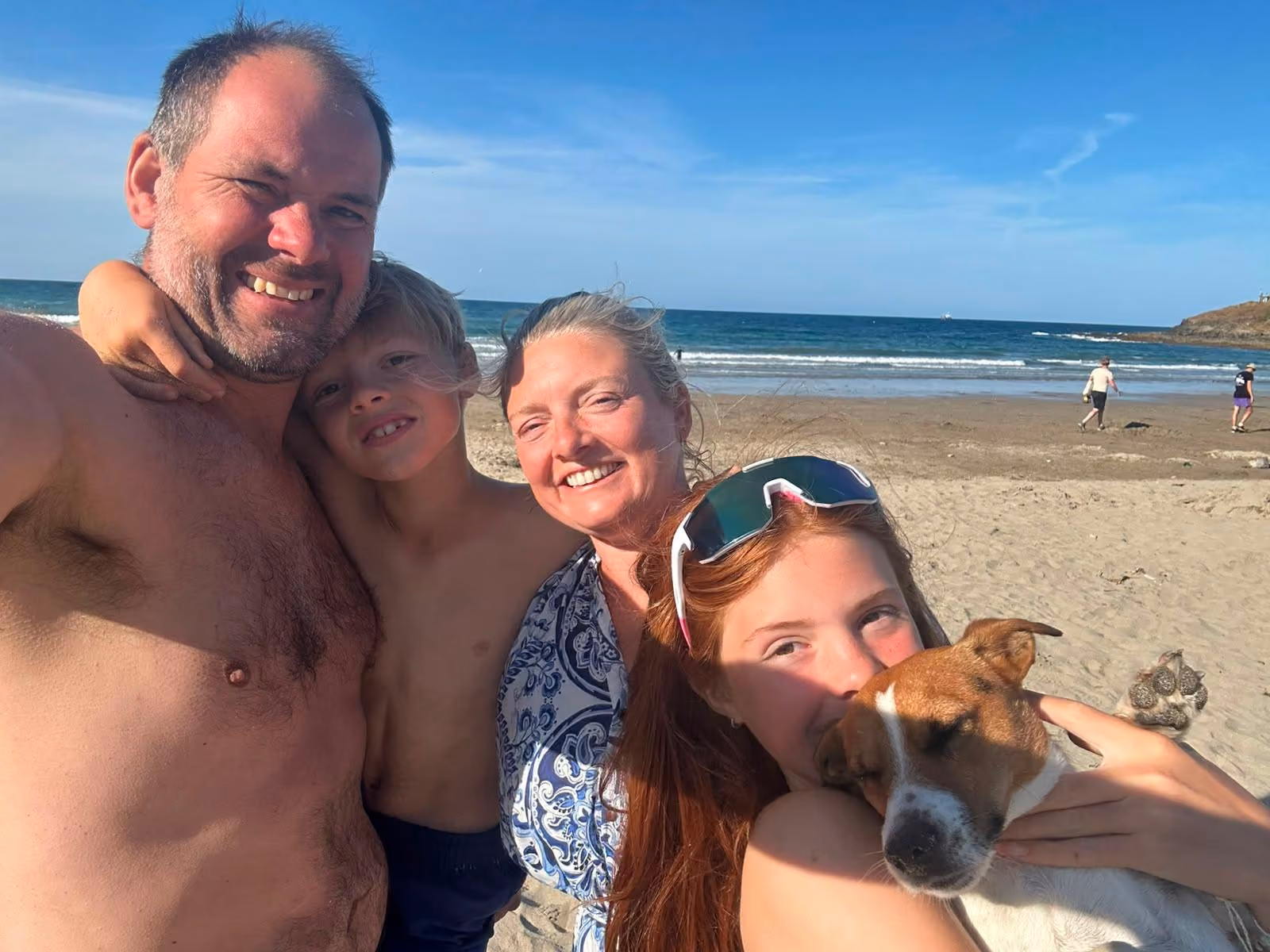 Family on a beach