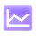 Simple line chart with two lines and data points on a purple background.