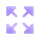 Four purple arrows pointing outward in all four diagonal directions.