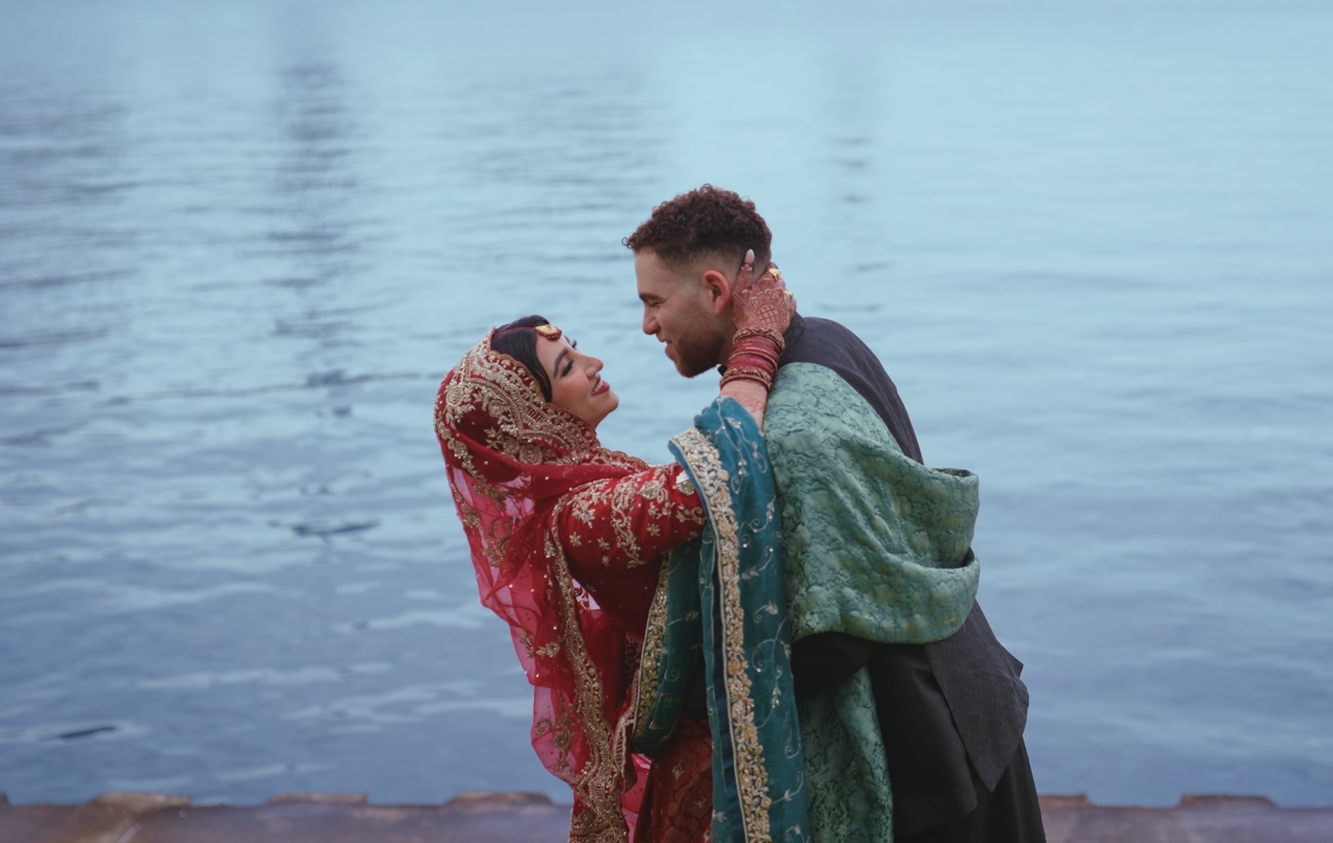 Rameen and Faris wedding film still