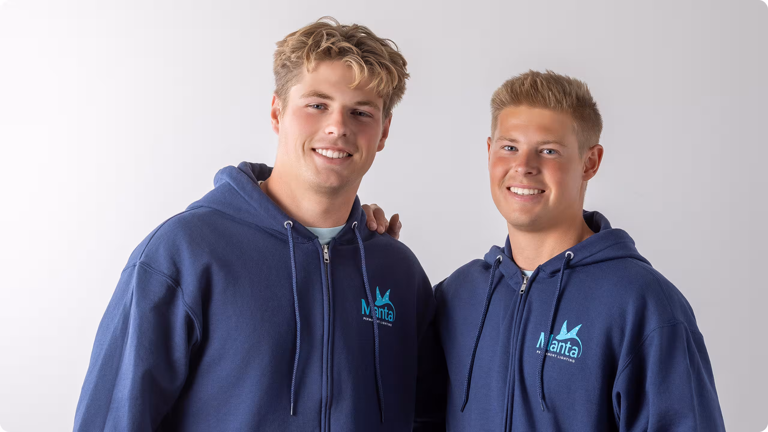 Max and Blake Shoemaker owners of Manta Permanent Lighting