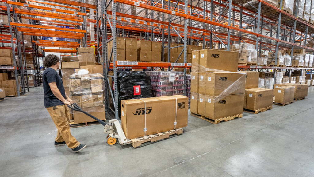 Electric scooters prepared for wholesale distribution