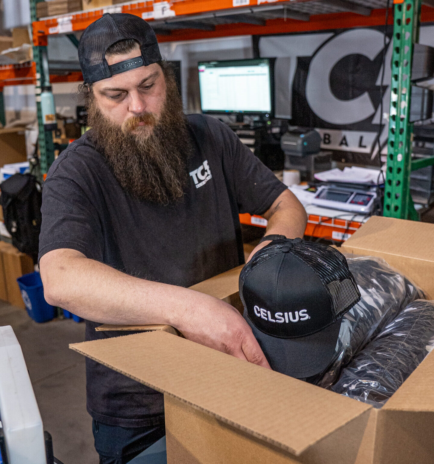 Celsius influencer kits prepared through TCB's kitting operation