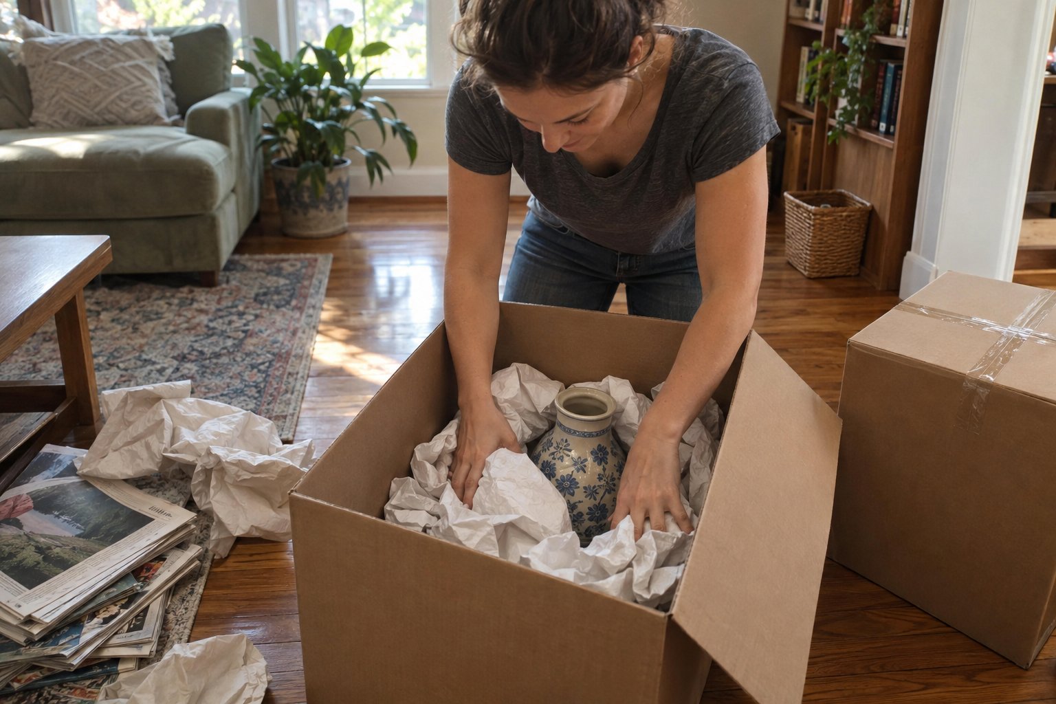 How To Pack A Moving Box