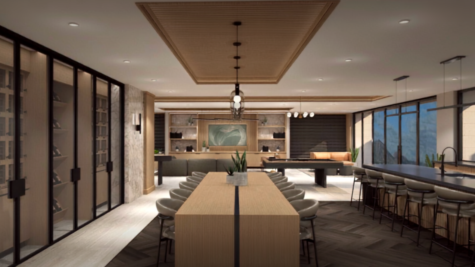 Interior rendering of Life Time Living at Paradise Valley