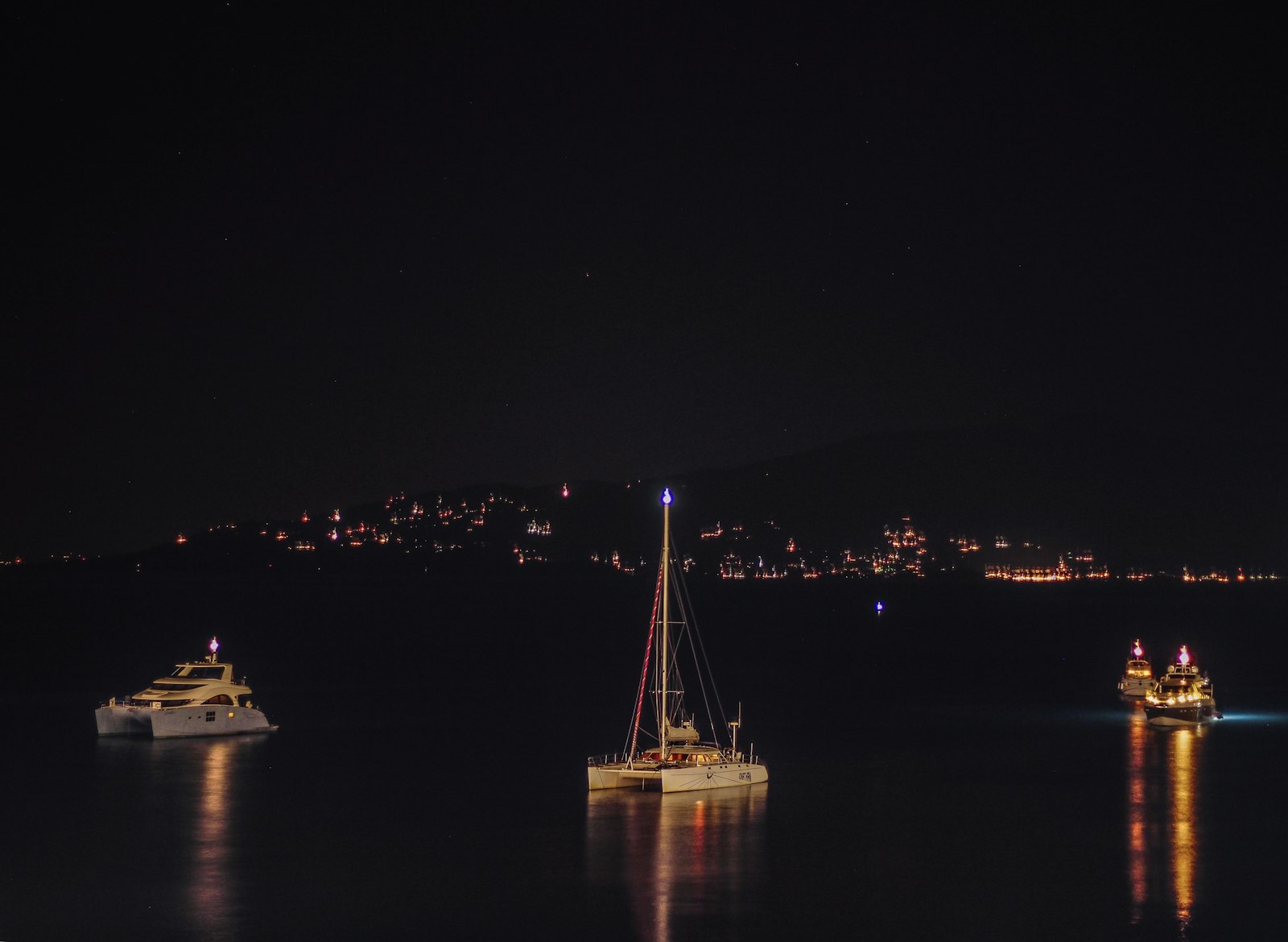 Boats in Sarandë bay