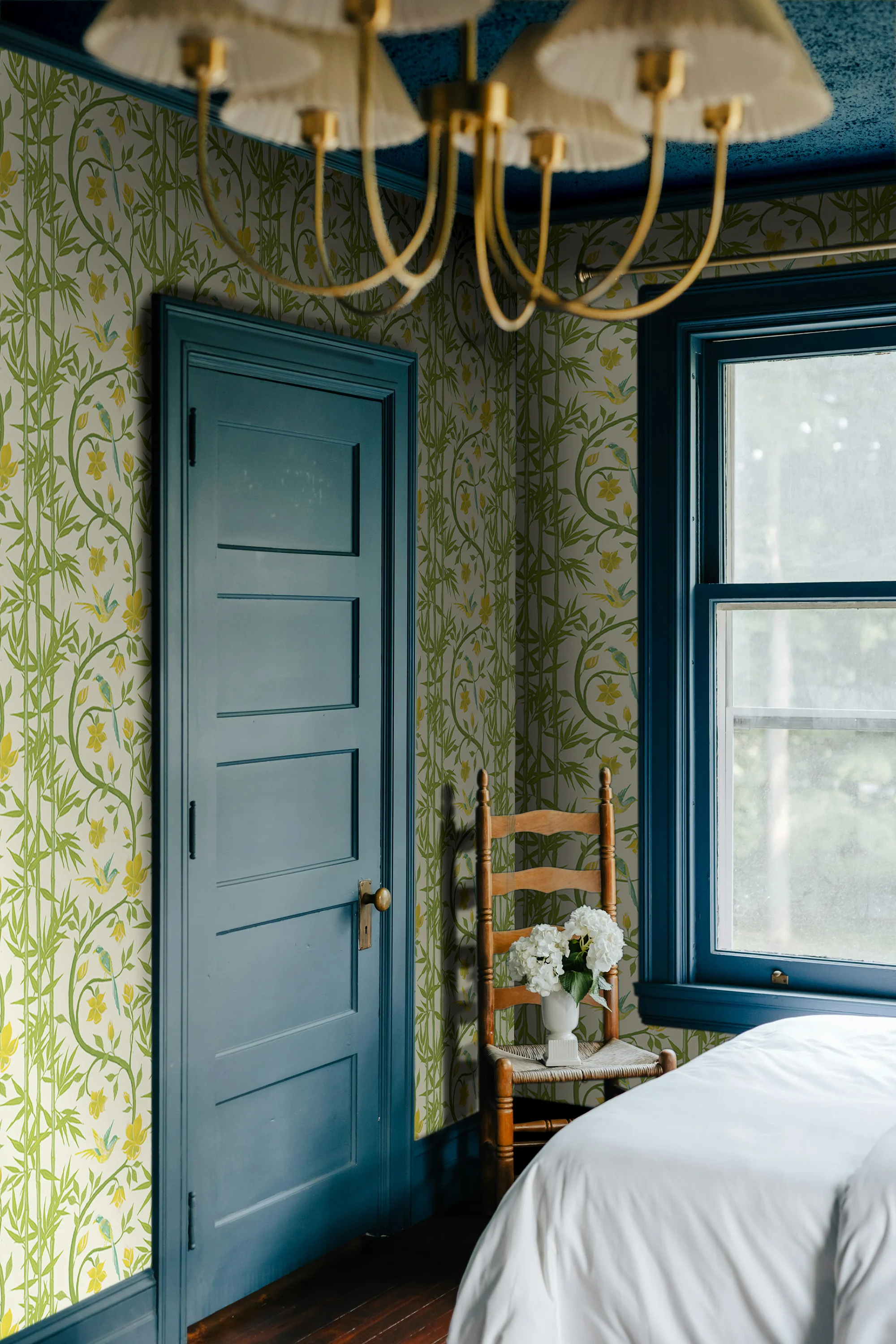 custom bamboo Chinoiserie wallpaper design